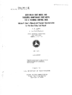 User Delay Cost Model and Facilities Maintenance Cost Model for a Terminal Control Area  Volume 2 Users Manual and Program Documentation for the User Delay Cost Model