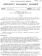 Investigation of Aircraft Accident NORTHWEST AIRLINES ANNETTE ISLAND ALASKA 19630603