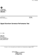 Signal Waveform Generator Performance Test