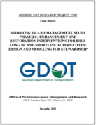 BirdLong Island Management Study Phase 2A Enhancement and Restoration Interventions for BirdLong Island Shoreline Alternatives Design and Modeling for Stewardship