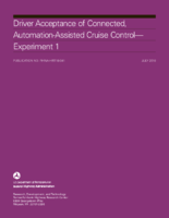 Driver Acceptance of Connected AutomationAssisted Cruise Control  Experiment 1