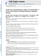 Aviation Noise and Cardiovascular Health in the United States a Review of the Evidence and Recommendations for Research Direction