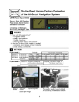 OntheRoad Human Factors Evaluation of the AliScout Navigation System