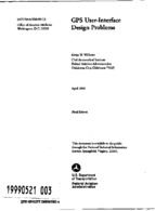 GPS UserInterface Design Problems