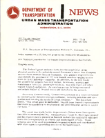 Department of Transportation News Urban Mass Transportation Administration UMTA 7531