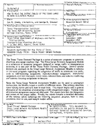 How to Read the Output Tables of the Texas Large Network Assignment Models