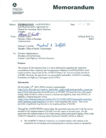 Information AASHTOFHWA Joint Implementation Agreement for Manual for Assessing Safety Hardware MASH