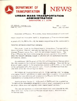 Department of Transportation News Urban Mass Transportation Administration DOT 12471