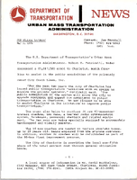 Department of Transportation News Urban Mass Transportation Administration UMTA 7645