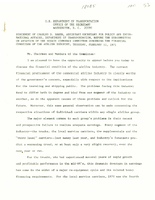 Assistant Secretary of Transportation for Policy and International Affairs Charles D Baker Speeches FebruaryMarch 1971
