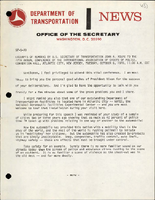 Excerpts of Remarks by US Secretary of Transportation John A Volpe to the 77th Annual Conference of the International Association of Chiefs of Police