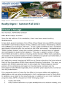 Realty Digest SummerFall 2023 Volume 14 Number 2