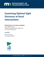 Examining Optimal Sight Distances at Rural Intersections