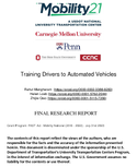 Training Drivers to Automated Vehicles
