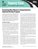 Examining New Mexicos Comprehensive Impaired Driving Program Traffic Tech