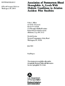 Association of Postmortem Blood Hemoglobin A1c Levels with Diabetic Conditions in Aviation Accident Pilot Fatalities