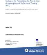 Update on the Methodology for Amtrak Cost Accounting Amtrak Performance Tracking APT Annual Update for Appendices A and B Fiscal Year 2020