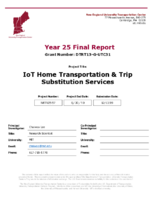 IoT Home Transportation  Trip Substitution Services