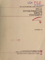 Final Environmental Impact Statement St Louis Metro Link Project