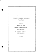 Interstate Commerce Commision Report of the Accident  Investigation Occuring on the CENTRAL VERMONT RAILWAY SWANTON VT