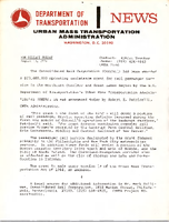Department of Transportation News Urban Mass Transportation Administration UMTA 7686
