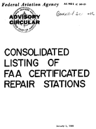 AC 1401B Consolidated Listing of FAA Certificated Repair Stations