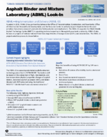 Asphalt Binder and Mixtures Laboratory ABML LookIn