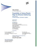 Feasibility of Using Plastic Pipe for Ethanol Low Stress Lines