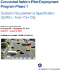 Connected Vehicle Pilot Deployment Program Phase 1 System Requirements Specification SyRS  New York City