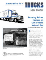 Alternative Fuel Trucks Case Studies Running Refuse Haulers on Compressed Natural Gas