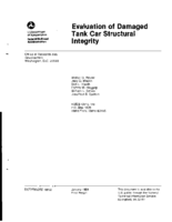 Evaluation of Damaged Tank Car Structural Integrity
