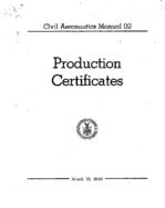 CAM 02 Production Certificates 1945
