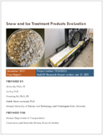 Snow and Ice Treatment Products Evaluation
