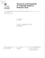 Structure and Properties of Thermite Welds in Premium Rails