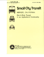 Small City Transit Merced California DialARide Transit in an Agricultural Community