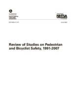 Review of Studies on Pedestrian and Bicyclist Safety 19912007