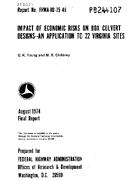 Impact of Economic Risks on Box Culvert Designsan Application to 22 Virginia Sites