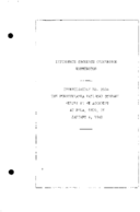 Interstate Commerce Commision Report of the Accident  Investigation Occuring on the PENNSYLVANIA RAILROAD DOLA OH