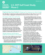 US DOT Gulf Coast Study Phase 2 Engineering Case Study 8 Shipping Pier Exposure to Storm Surge