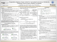 Cooperative Adaptive Cruise Control for Connected Autonomous Vehicles by Factoring CommunicationRelated Constraints