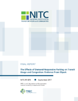 The Effects of DemandResponsive Parking on Transit Usage and Congestion Evidence From Sfpark