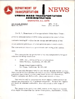 Department of Transportation News Urban Mass Transportation Administration UMTA 7520