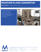 Electrospun Recycled Polyethylene Terephthalate Microfibers as an Asphalt Binder Modifier
