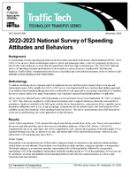 20222023 National Survey of Speeding Attitudes and Behaviors Traffic Tech