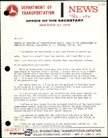 Remarks by Secretary of Transportation John A Volpe at the Commencement of Immaculata College