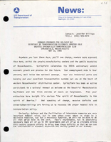 Remarks Prepared for Delivery by Secretary of Transportation Elizabeth Hanford Dole to the Greater Springfield Transportation Club