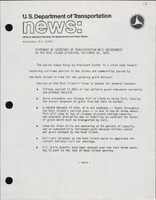 Statement of Secretary of Transportation Neil Goldschmidt on the Rock Island Situation