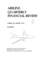 Airline Quarterly Financial Review Third Quarter 1995 Majors
