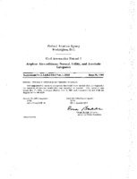 CAM 3 Supplement No 3  CAM 3 Dated Nov 1 1959 Provisional Certification And Operation Of Aircraft