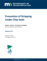 Prevention of Stripping under Chip Seals